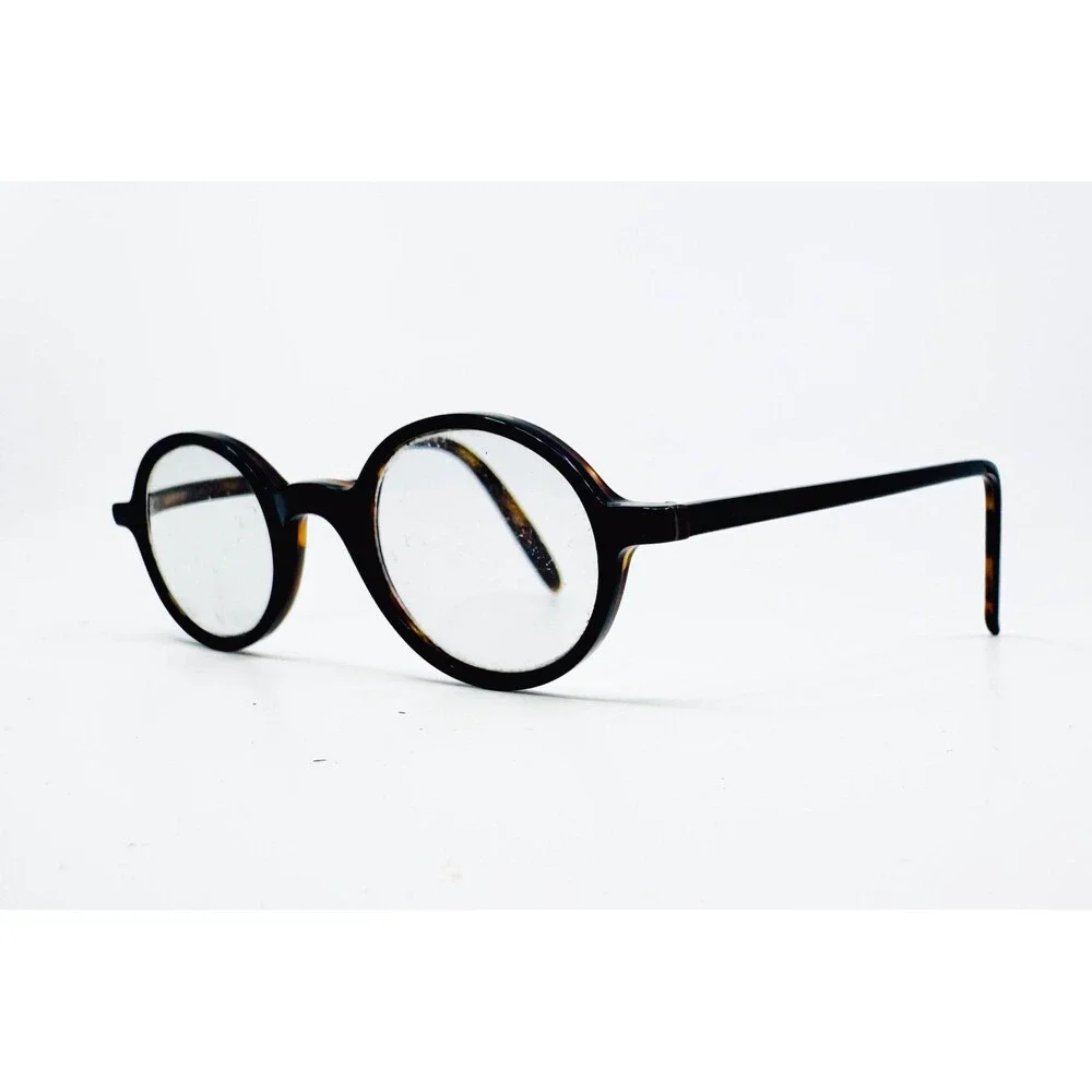 Editor Shriver Eyeglass Frames Unisex Black Tortoise Round 43-22-145